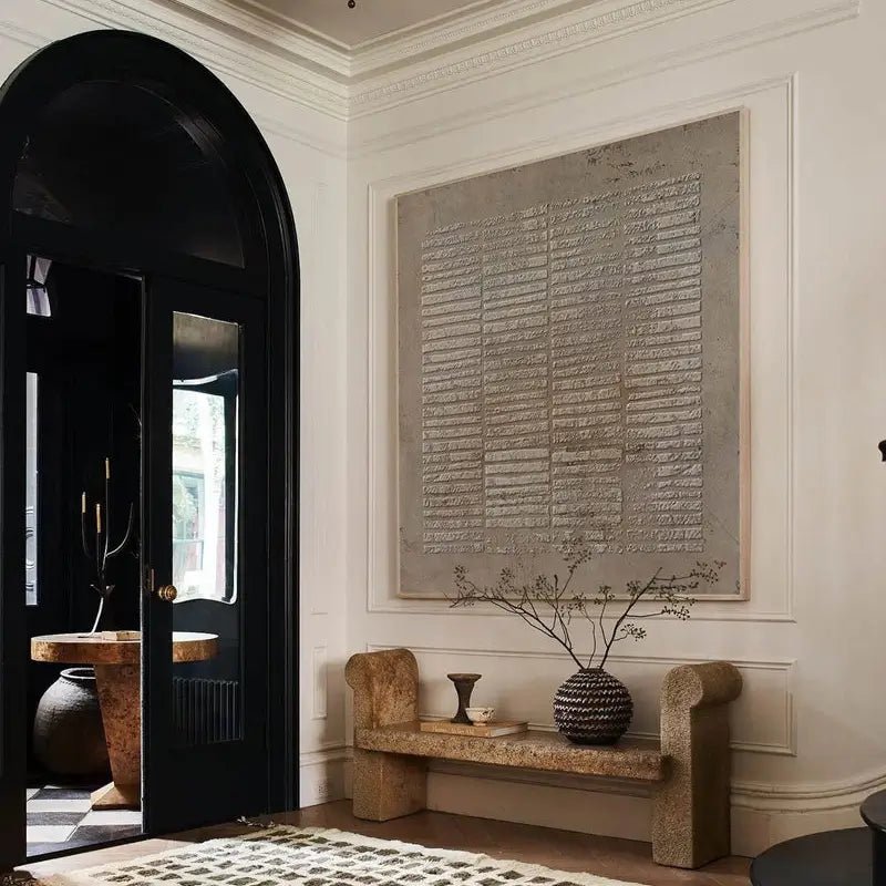 WABI SABI 3D Heavy Texture Minimalist Relief Oil Painting EC0079 - Viral Wall Art